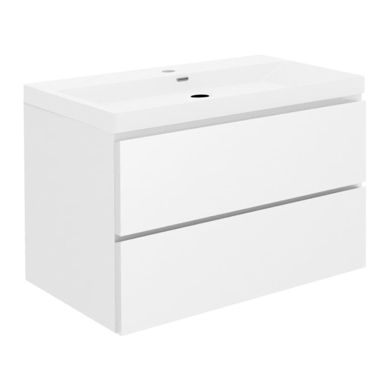 Koupelnová skříňka s umyvadlem SAT B-Way 99x50x45 cm bílá lesk BWAY2100WU4