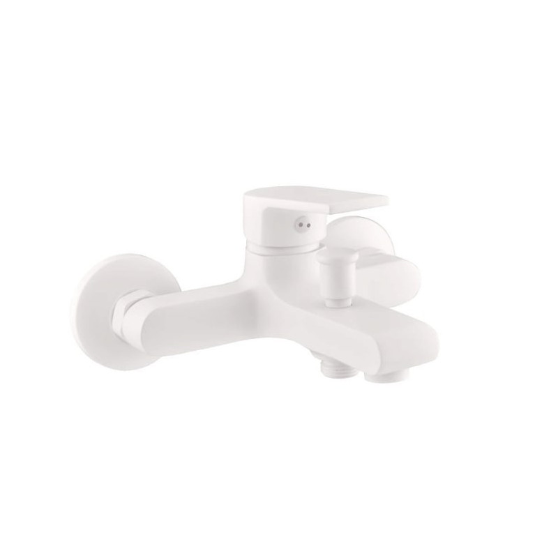 Vanová baterie RAV SLEZÁK Colorado bez sprchového setu 100 mm bílá matná CO154.0BMAT