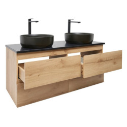 Koupelnová skříňka s umyvadlem SAT B-Way 119x50x45 cm dub mat BWAY2120OAKTKUBB