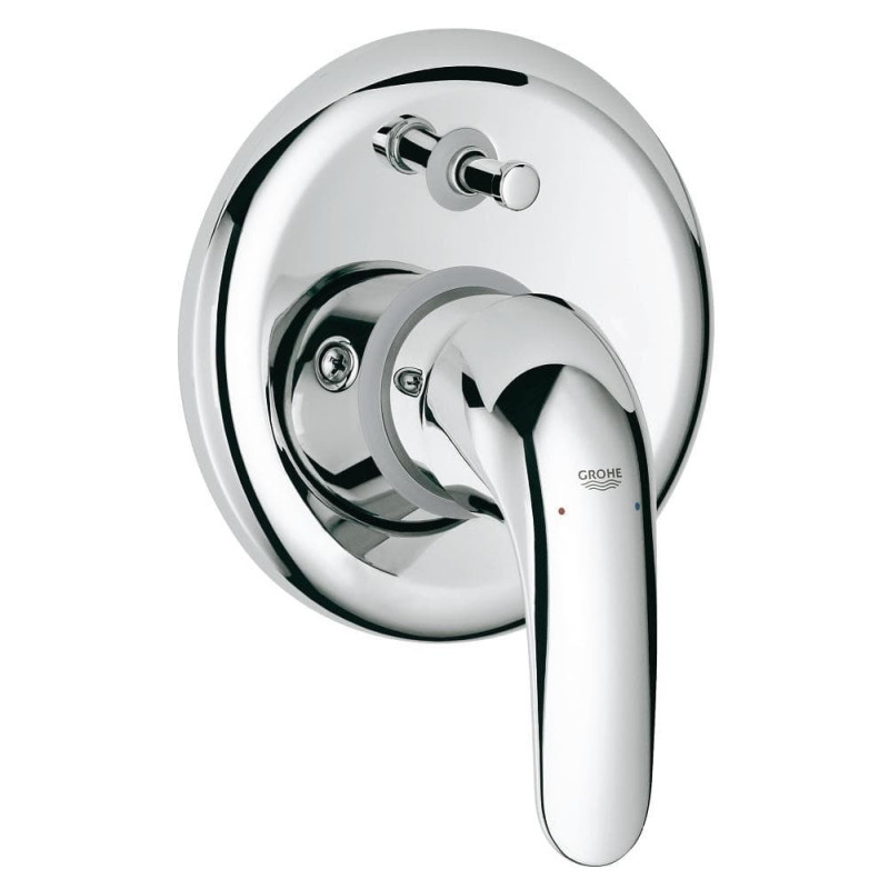 Sprchová a vanová baterie GROHE Euroeco včetně podomítkového tělesa chrom 32747000