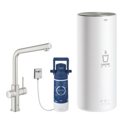 Dřezová baterie GROHE Red s výpustí supersteel 30325DC1