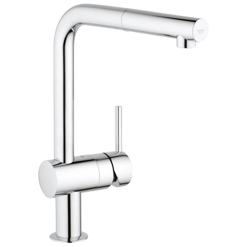 Dřezová baterie GROHE Minta s vytahovací sprškou chrom 32168000