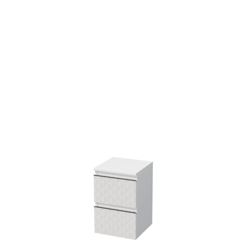 Koupelnová skříňka nízká SAT Cube Way 32,5x51x33 cm bílá mat CUBE3DN322ZBP