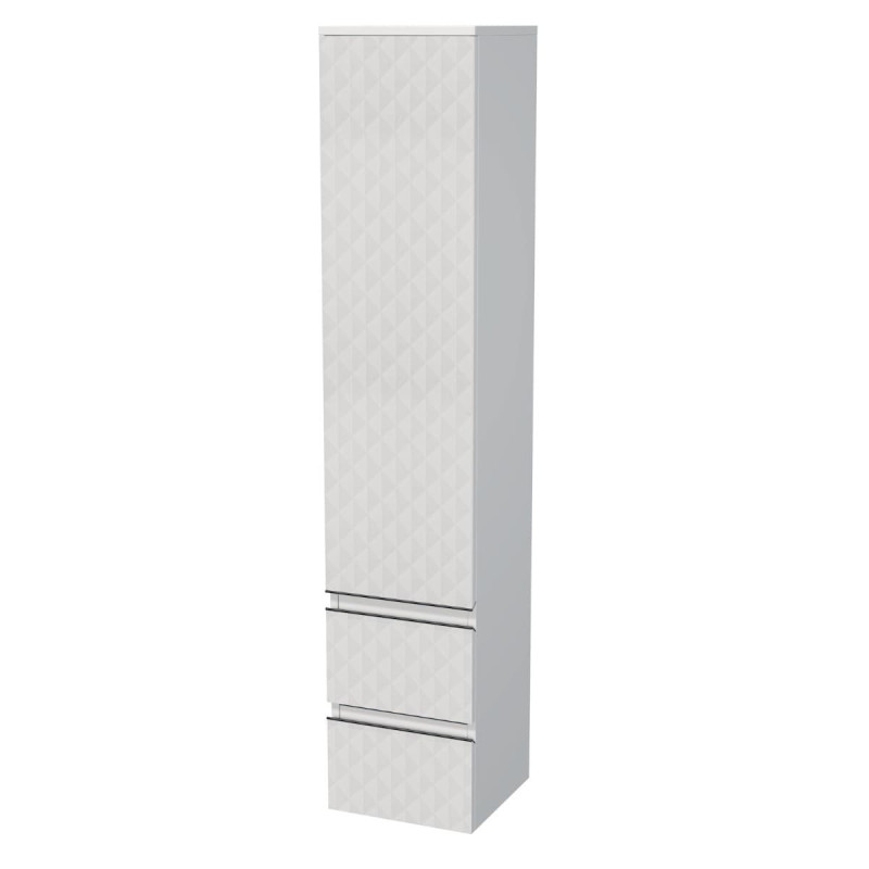 Koupelnová skříňka vysoká SAT Cube Way 32,5x163x33 cm bílá mat CUBE3DV351DL2ZBP