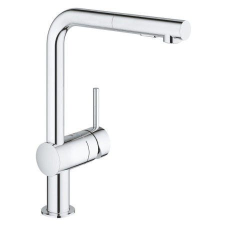 Dřezová baterie GROHE Minta s vytahovací sprškou chrom 30274000
