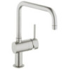 Dřezová baterie GROHE Minta s otočným raménkem supersteel 32488DC0