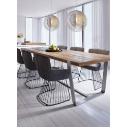 Závěsné osvětlení Trio Boolan dřevodekor 305900130