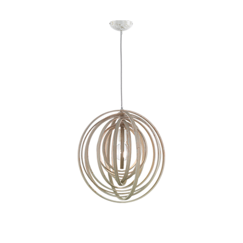 Závěsné osvětlení Trio Boolan dřevodekor 305900130