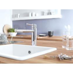 Dřezová baterie GROHE Concetto New s otočným raménkem chrom 31128001