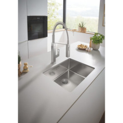 Dřezová baterie GROHE Eurocube s výpustí chrom 31395000