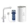 Dřezová baterie GROHE Red s výpustí chrom 30327001