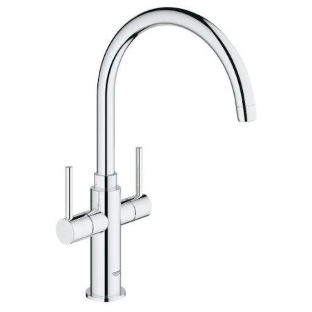 Dřezová baterie GROHE Ambi s otočným ramínkem chrom 30190000