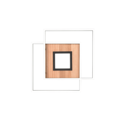 LED stropní osvětlení Trio Via dřevodekor 620710330