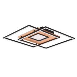 LED stropní osvětlení Trio Via dřevodekor 620710330