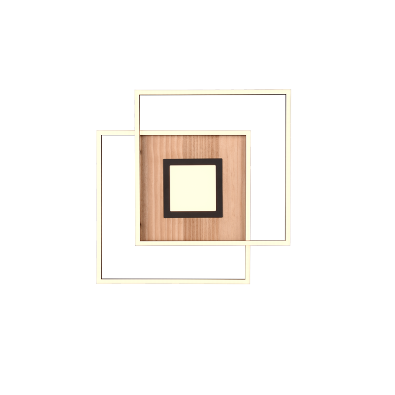 LED stropní osvětlení Trio Via dřevodekor 620710330