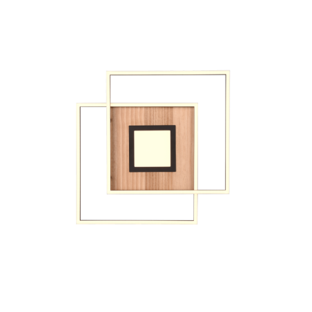 LED stropní osvětlení Trio Via dřevodekor 620710330