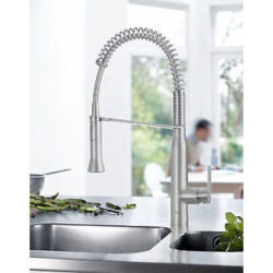 Dřezová baterie GROHE K7 s výpustí chrom 31379000
