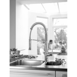 Dřezová baterie GROHE K7 s výpustí chrom 31379000