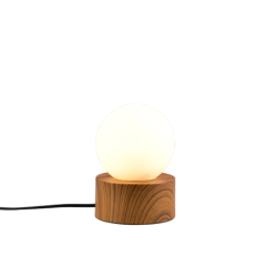 Stolní lampa Reality Countess dřevodekor R59051035
