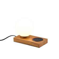Stolní lampa Reality Chloe dřevodekor R59080135