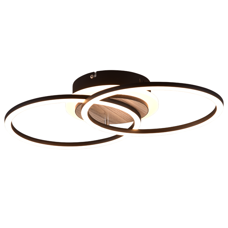 LED stropní osvětlení Reality Giro dřevodekor R62783635