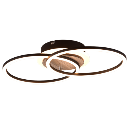 LED stropní osvětlení Reality Giro dřevodekor R62783635