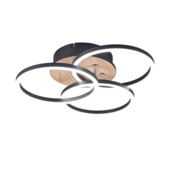 LED stropní osvětlení Reality Circle dřevodekor R62823135