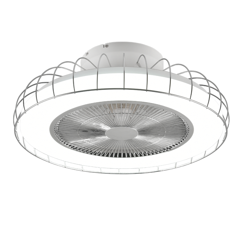 LED ventilátor Reality Sandfjord chrom R64122106