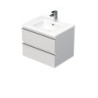 Koupelnová skříňka s umyvadlem SAT Cube Way 60x47,5x46 cm bílá mat CUBE3D602ZBMOD