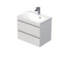 Koupelnová skříňka s umyvadlem SAT Cube Way 60x47,5x40 cm bílá mat CUBE3D602ZB