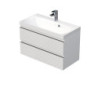 Koupelnová skříňka s umyvadlem SAT Cube Way 80x47,5x40 cm bílá mat CUBE3D802ZB