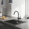 Dřezová baterie GROHE Minta s otočným raménkem velvet black 32917KS0