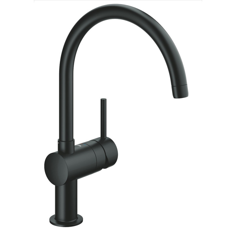 Dřezová baterie GROHE Minta s otočným raménkem velvet black 32917KS0