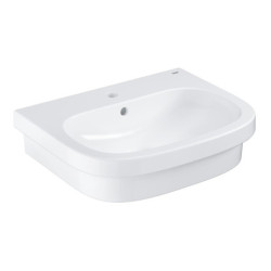 Umyvadlo na desku GROHE Euro Ceramic 60x48 cm alpská bílá otvor pro baterii uprostřed 39337000