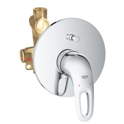 Sprchová a vanová baterie GROHE Eurostyle New včetně podomítkového tělesa chrom 33637003