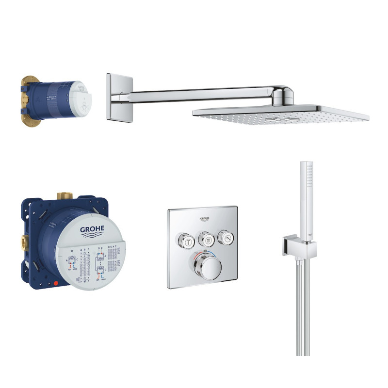 Sprchový systém GROHE Grohtherm SmartControl s termostatickou baterií chrom 34706000