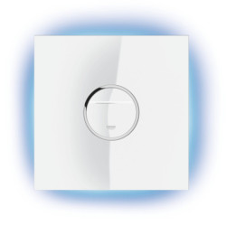 Ovládací tlačítko GROHE Veris Light sklo měsíční bílá 38915LS0