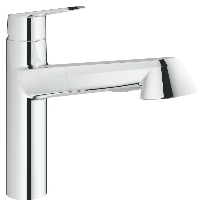 Dřezová baterie GROHE Eurodisc s vytahovací sprškou chrom 32257002