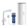 Dřezová baterie GROHE Red s výpustí chrom 30325001