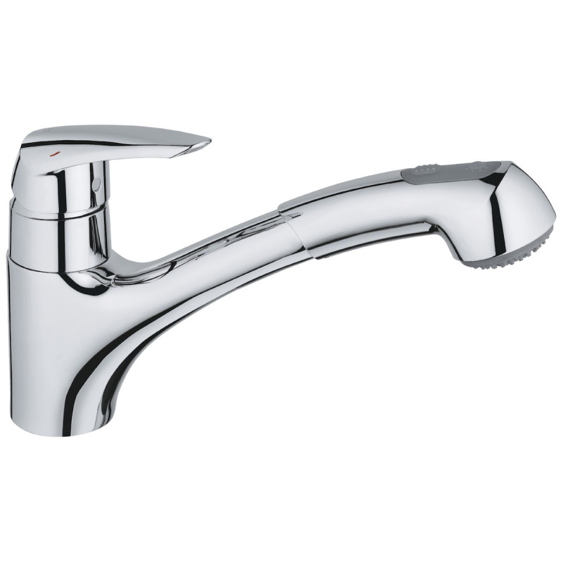 Dřezová baterie GROHE Eurodisc s vytahovací sprškou chrom 32257001