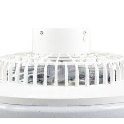 LED ventilátor Reality Visby chrom R62402106