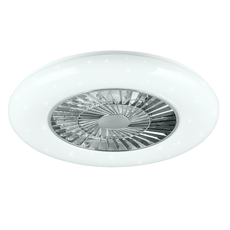 LED ventilátor Reality Visby chrom R62402106