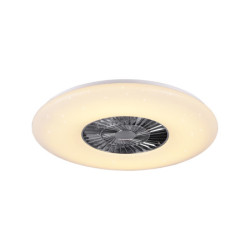LED ventilátor Reality Visby chrom R62402906