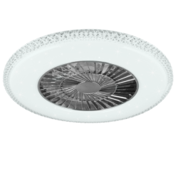 LED ventilátor Reality Harstad chrom R62412106