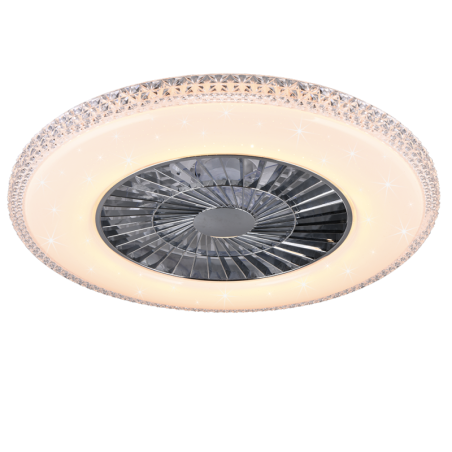 LED ventilátor Reality Harstad chrom R62412106