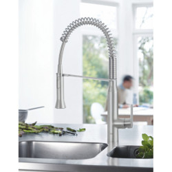 Dřezová baterie GROHE K7 s výpustí supersteel 31379DC0