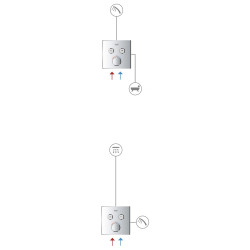 GROHE Smart Control bez podomítkového tělesa chrom 29148000