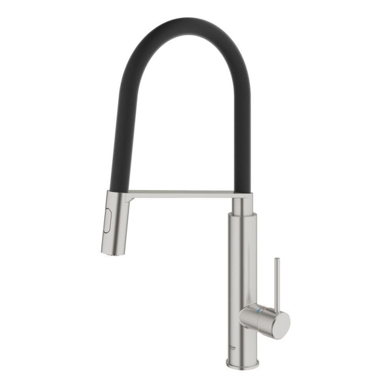 Dřezová baterie GROHE Concetto New s vytahovací sprškou supersteel 31491DC0