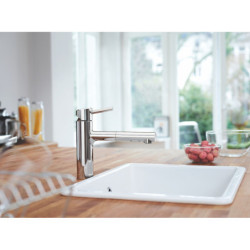 Dřezová baterie GROHE Concetto New s vytahovací sprškou chrom 30273001