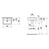 Umývátko Laufen Pro 45x34 cm otvor pro baterii uprostřed H8119514001041